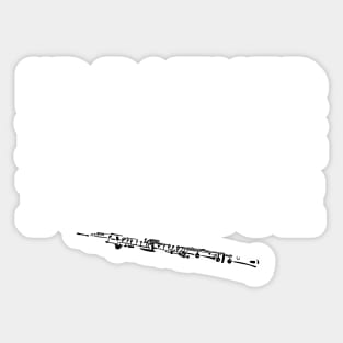 I'D RATHER BE PLAYING MY OBOE | Band Woodwind Instrument Lovers Sticker